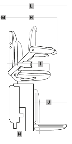 Acorn curved Stairlift angle view